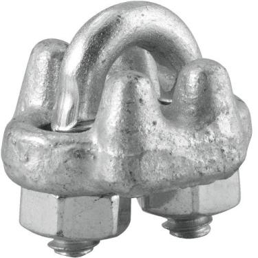 Imagem de Grampo para cabo de aço em aço carbono 1/8" - Vonder