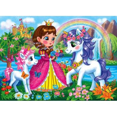Imagem de Quebra-cabeça RANSUNN Princess & Unicorns 100 peças 4-8 anos