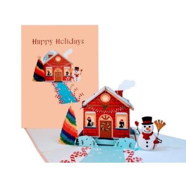 Imagem de Cartão comemorativo iGifts And Cards Lesbian Snow House Boas Festas