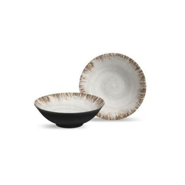 Imagem de Conjunto 6 bowls decorados Seycheles 300ml - Alleanza Cerâmica