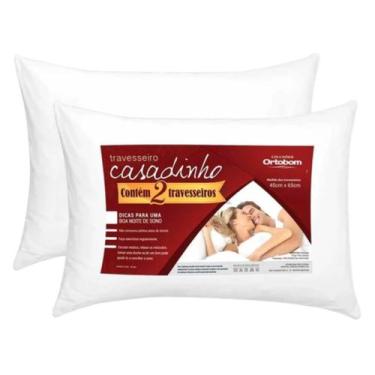 Imagem de Kit 2 Travesseiro Casadinho Ortobom Microfibra Antialérgico