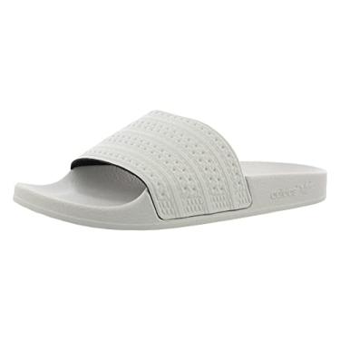 Imagem de adidas Sandália feminina Adilette Slide, Verde linho/verde linho/verde linho, 5