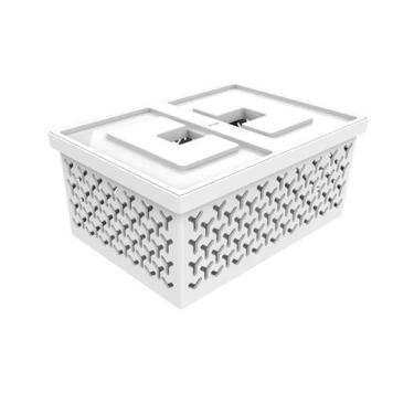 Imagem de Cesto Organizador M Caixa Média Lavanderia Closet - Crippa, Branco