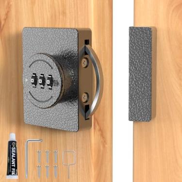 Imagem de I-EASYDWW Fechadura De Combinação Sem Chave Para Armário, Segurança Anti-Arrombamento 3 Dígitos Porta Abrir/Deslizar, Gaveta, Guarda-Roupa, Crianças, Fácil Instalação (Cinza, 1 Pacote)