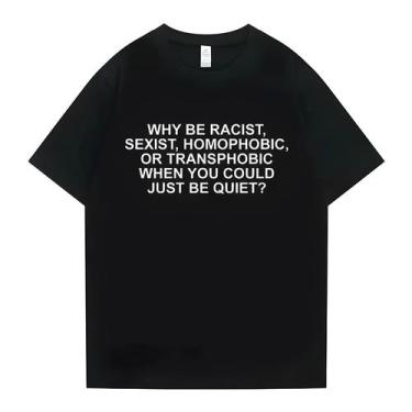 Imagem de Camiseta Hip Hop Oversized Unissex - Manga Curta, BR-G4, Ql0123b preto