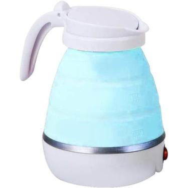 Imagem de Chaleira Mini Chaleira Elétrica Dobrável Retrátil Viagem Camping Chale