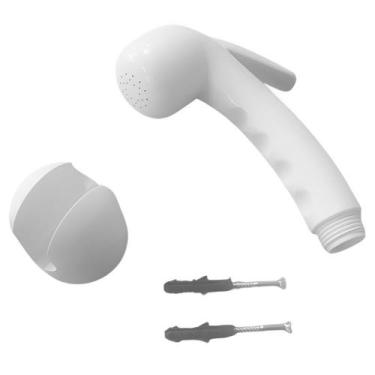 Imagem de Duchinha Gatilho para Ducha Higiênica Branco Com Suporte 1/2" - 230093