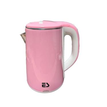 Imagem de Chaleira Jarra Elétrica Inox 1,7L 1000W 127V Rápida Ferve Água Automática Azul Ou Rosa (ROSA)