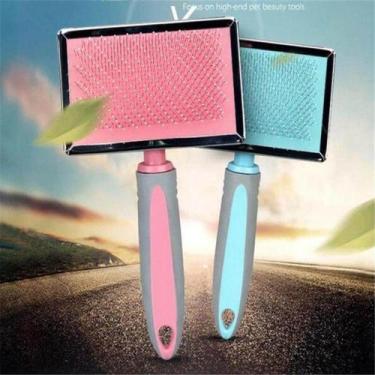 Imagem de Pet Dog Grooming Multifunction Prático Ao Inoxidável Pente Agulha para