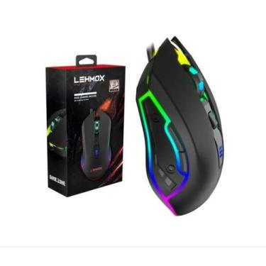 Imagem de Mouse Gamer Rgb 2400 Dpi GT-M10 Jogos Pc Notebook Iluminado - LEHMOX