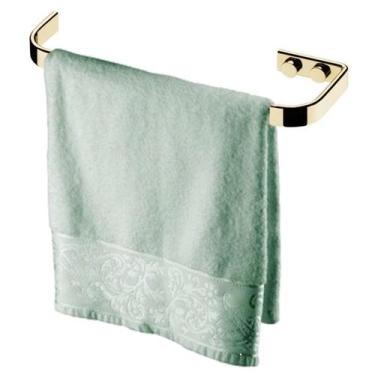 Imagem de Toalheiro Porta Toalha Rosto 22cm Parede Banheiro Dourado - 2304DD Fut