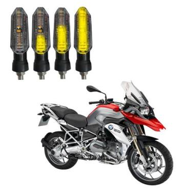 Imagem de Kit Seta para Moto BMW R 1200 GS ADVENTURE Pisca Led Sequencial P53S 1