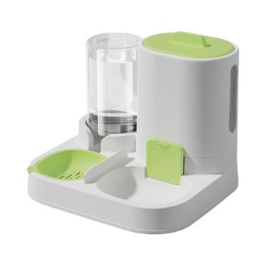 Imagem de Stgfyxgs Dispensador Automático de água para Alimentos E Alimentos para Animais de Estimação 2 em 1 para Gatos E Cães Pequenos, Verde