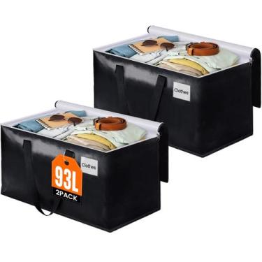 Imagem de Bolsas de mudança BlissTotes 93L, pacote com 2 unidades, resistentes, 