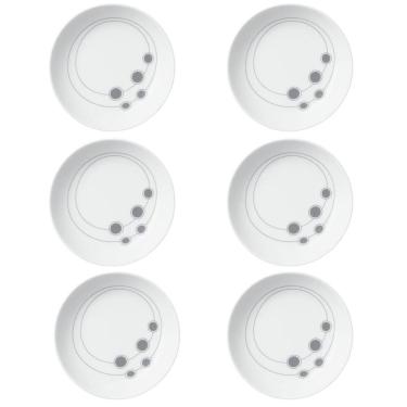 Imagem de Conjunto de 6 Pratos para Sopa Porcelana Italiana Bugatti