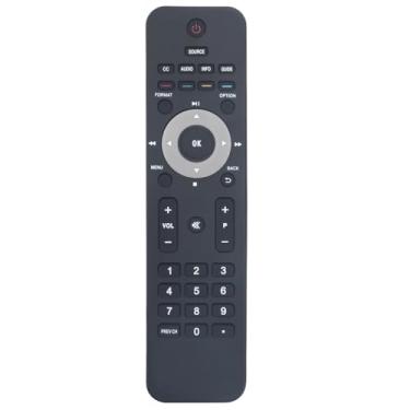 Imagem de Controle remoto de substituição compatível com Philips TV 40PFL7505D 42PFL5203 42PFL5403 32PFL3403D/F7 40PFL7505D/F7 40PFL7505D/F7B 40PFL7505D/F7E 32HFL3330D/2 7 42 peças FL5403/77 47PFL7403/77