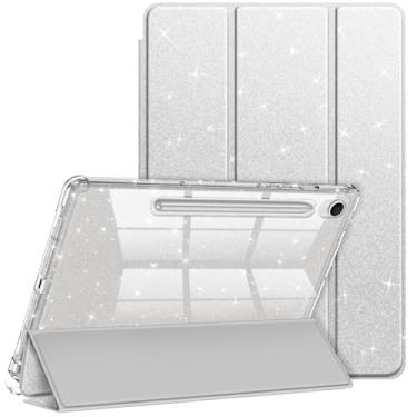 Imagem de Fintie Capa fina para Samsung Galaxy Tab S10 Lite/S10 FE/S9 FE 5G 10,9 polegadas/Tab S9 11 polegadas com suporte para caneta S, capa brilhante à prova de choque com capa traseira transparente