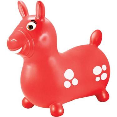 Imagem de Cavalinho Infantil Vinil Vermelho 52X51CM - Lider
