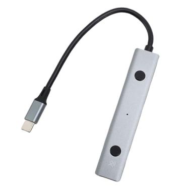 Imagem de Fockety Docking Station para laptop com IA, Docking Station USB C com controle de voz, Hub USB C com ferramenta de IA, transcrição de voz, tradução e 2 portas USB 2.0 para casa