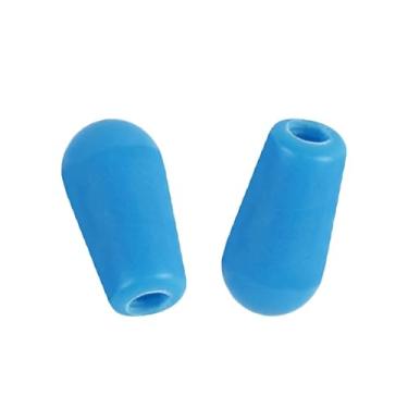 Imagem de DIAO79NI Pontas de interruptor métrico básico de 3,5 mm para guitarra de 3 vias, tampas de interruptores LP para importação China Japão Epiphone Les Paul Pickup Selector, azul claro (conjunto de 2)