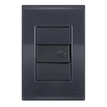 Imagem de Conjunto 1 Pulsador Campainha - Tramontina Liz Grafite