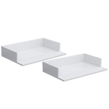 Imagem de Kit 2 Suportes Suspensos Para Micro-Ondas 60X40cm Branco - LYAM DECOR