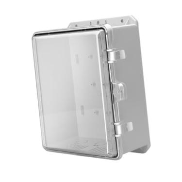 Imagem de oshhni Caixa de junção elétrica, caixa de projeto de energia, articulada para casa, invólucro à prova de poeira, capa transparente para hotéis e oficinas ao