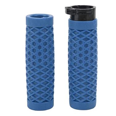 Imagem de GRIPAS DE AGRIMENTO DE MUNEFE, GRIP DE MOTOREIRO MOTORCYCH, Substituição de punho de torção do acelerador para 250R ZX6R 636 (25mm 28mm à esquerda à direita) (Azul)