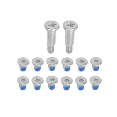 Imagem de HSSDTECH Parafusos de substituição da tampa da base inferior inferior para DELL Precision 5510 5520 5530 5540/XPS 7590 9550 9560 9570 parafusos de caixa inferior prata