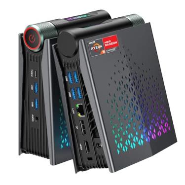 Imagem de ACEMAGICIAN Mini PC S3A, Ryzen 9 6900HX, 32GB DDR5 1TB NVME SSD Pequenos Computadores para Jogos, Desktop Minúsculo com AMD Radeon 680M, Tipo C|WiFi 6|BT 5.2|Canal Duplo|Escritório|Casa|Jogos Casuais