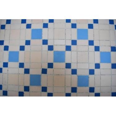 Imagem de Quadro Decorativo com Estampa Colorful Tile Mosaic Texture Old Vintage Floor 30 x 30 Papel 2 unidades