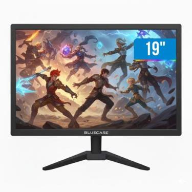 Imagem de Monitor Bluecase Tela Led 19 75hz Resolução 1440x900 HDMI VGA Preto - 