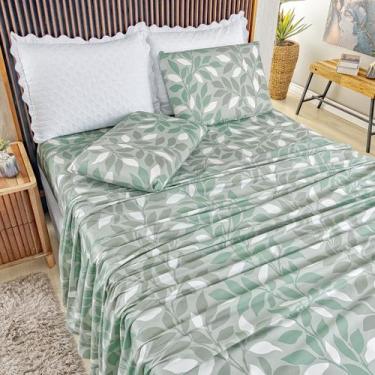 Imagem de Jogo Lençol Queen Percal 400 Fios 4 Pçs Estampado E Macio - Vianelli, 