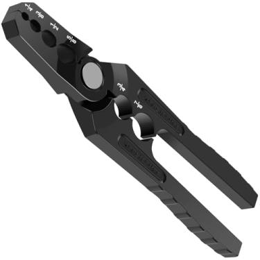 Imagem de Tubo de cobre manual arredondado plano, alicate reparador de tubo plano, alicate de ferramenta de refrigeração, ferramenta de refrigeração de 6 furos, alicate dobrador de tubulação aplica-se a tubos