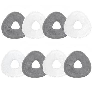 Imagem de Avaenzo Pacote com 8 almofadas de esfregão de substituição compatíveis com Narwal Freo X Z Ultra Z10 Freo Pro J3 J4 YJCC012 YJCC015 microfibra resuable pano robô aspirador de pó acessórios, branco e