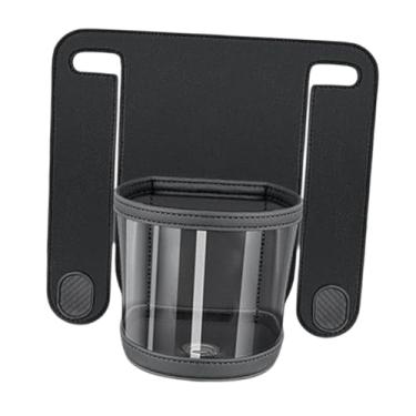 Imagem de predolo Suporte para copos de encosto de cabeça, gancho multifuncional, organizador de encosto de banco, guarda-chuvas, bolsas, acessórios, chapéus, Preto