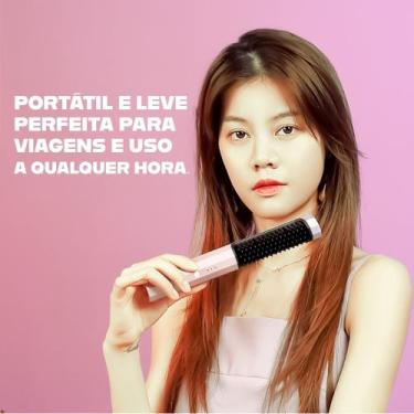 Imagem de Escova Alisadora de Cabelo Sem Fio - Genérica
