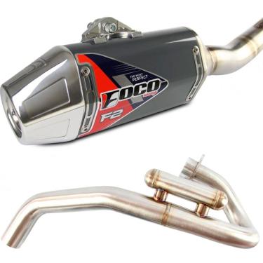 Imagem de Escapamento Curva + Ponteira Foco Racing F2 CRF 300F