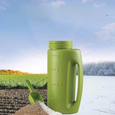 Imagem de Pssopp Tampa do Tamanho do Orifício Ajustável, Carga Pesada, Espalhador de Manutenção de Mão Fácil de Encher Com Alça de Plástico, Acomodar Sal, Fertilizante, Semente de Grama, Derretimento de Gelo