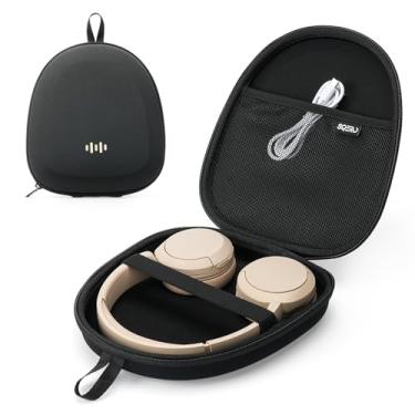 Imagem de Capa rígida superfina para Sony/JBL/Bose/Soundcore Anker/BERIBES KVIDIO TOZO JLab Over-Ear Bolsa organizadora de viagem portátil universal (preto)