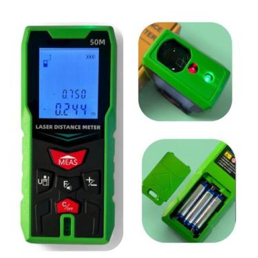 Imagem de Medidor Digital Trena Distância Laser Duplo Portátil De Alta Precisão 