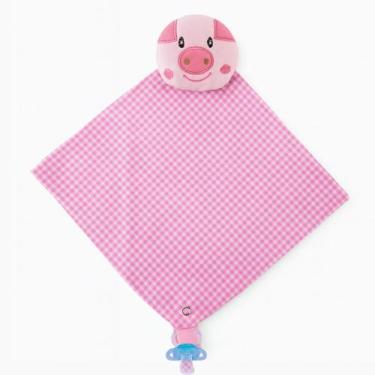 Imagem de Naninha Para Bebê Bichinho Pelúcia com Prendedor de Chupeta - Kolim En