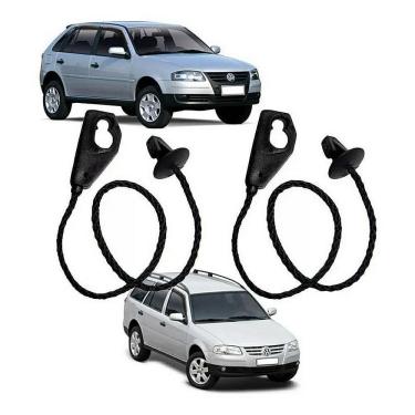 Imagem de Tirante Tampão Bagagito Pt/Mala Fox/Gol/Parati/Polo/Up 2 Pç