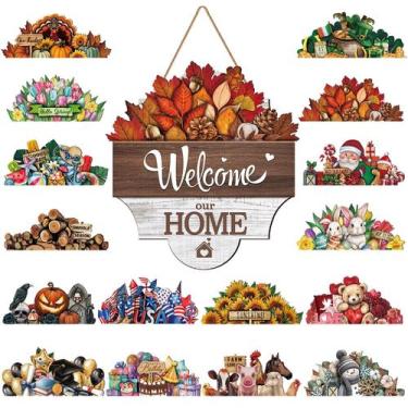 Imagem de Placa de porta de boas-vindas intercambiável Yousoontic 12 polegadas 1