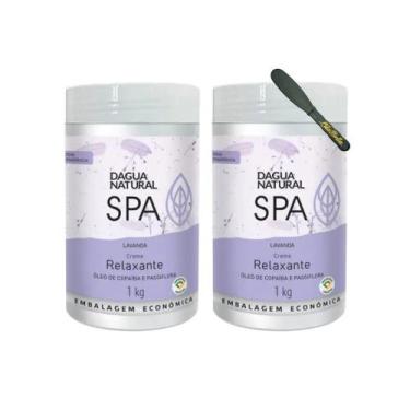 Imagem de 2kg Creme Massagem Lavanda + Espátula - Relaxamento Natural - D'Água N