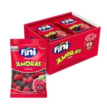 Imagem de Bala Fini Amora Gooma Gelatina 80g Caixa C/ 12 Unidades