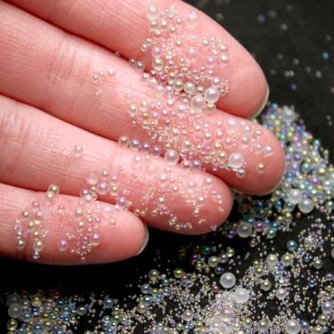 Imagem de Peachcor Pó De Bolha Mágica Em Tamanhos Mistos, Microesferas Vidro Transparente Iridescente, Para Bolinhas Redondas, Cobertura Contas Água, Garrafa Fada, Enchimento Resina, Banheira Casa Bonecas (20
