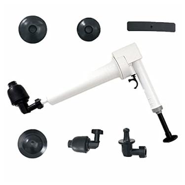 Imagem de Pistola de exaustão de vaso sanitário, desentupidor de vaso sanitário, limpador de bomba de pressão, para banheiro, vaso sanitário, ralo de piso, pia, tubo entupido