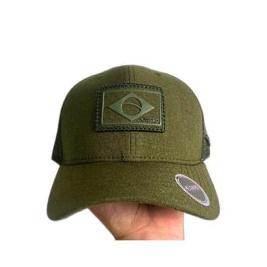 Imagem de Boné Unissex Bandeira do Brasil Verde - Agro Farm, Verde escuro