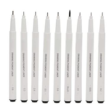 Imagem de YOUTHINK Canetas Micro Line, Escrita Mais Suave, Caneta de Desenho de Diferentes Tamanhos de Ponta Com Capa de Clipe de Bolso, 9 Peças, para Pintura, Coloração, Manual